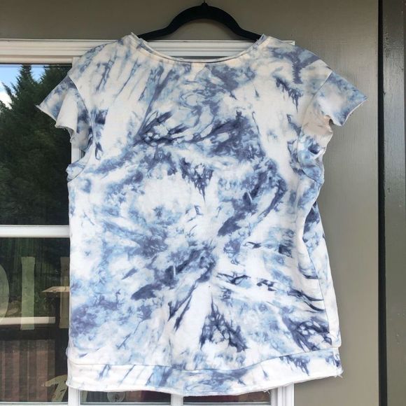 New Directions Studio NWT Tie Dye Blue Shirt size Large - Picture 3 of 8